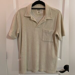 Fuzzy polo shirt